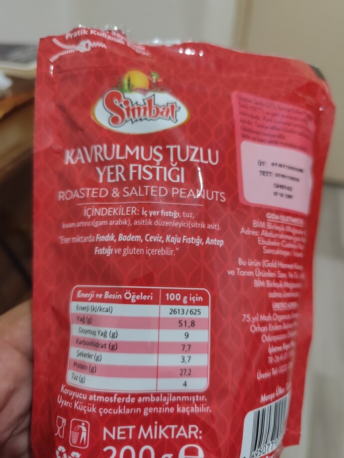 Bimdeki satılan kavrulmuş fıstıkta 100 grda 27 gr protein varmış sizce kas için iyi bir protein aracı olabilir?