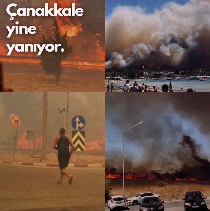 Kepez’de başlayan yangın Çanakkale’yi tekrar sardı! Sizce bu felaketler neden bitmiyor?