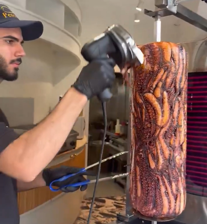 Ahtapot döner yer misin?