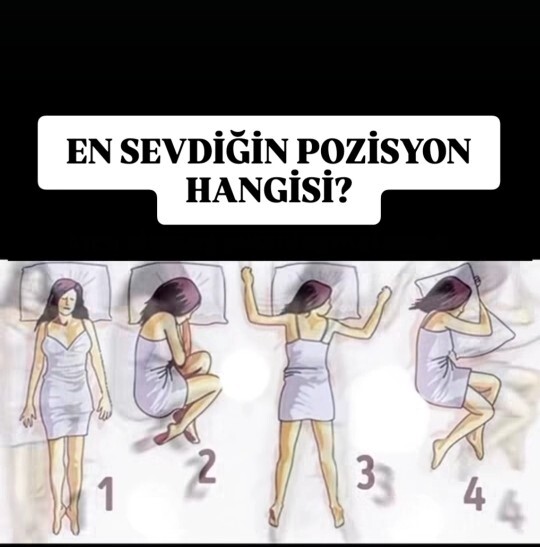 Uyurken en sevdiğin pozisyon hangisidir?