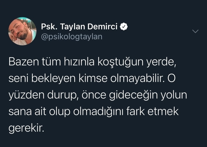 Tüm hızınızla koştuğunuz yerde sizi bekleyen biri var mı?