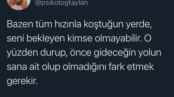 Tüm hızınızla koştuğunuz yerde sizi bekleyen biri var mı?