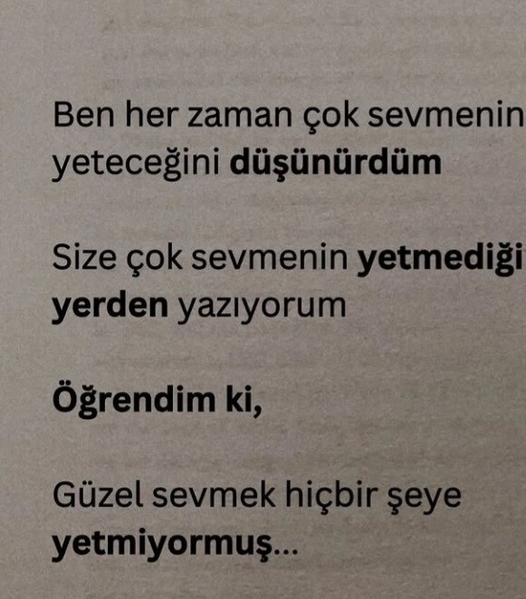 Birini çok sevmek yeterli olur mu?