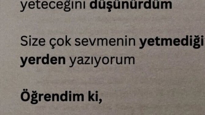 Birini çok sevmek yeterli olur mu?