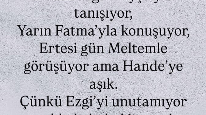 Günümüz ilişkileri böyle mi sizce de?