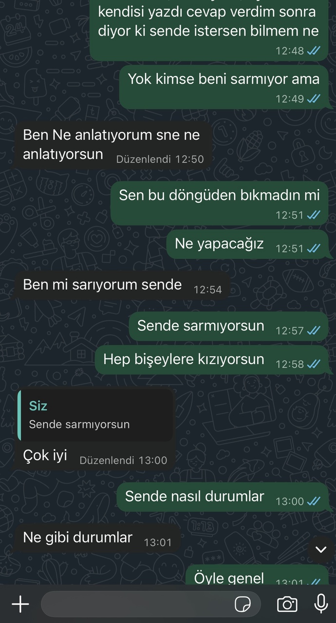 Eski sevgilim benimle konuşmak istemiyor mu?