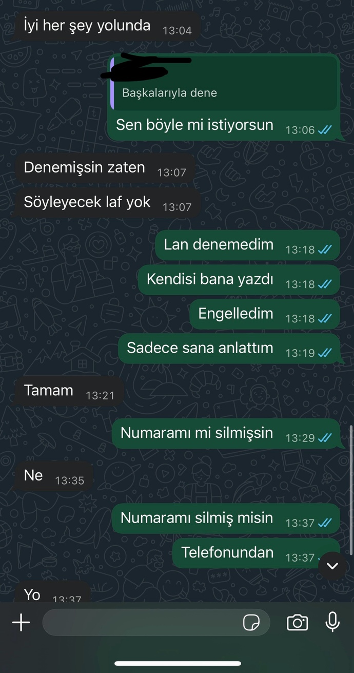 Eski sevgilim benimle konuşmak istemiyor mu?