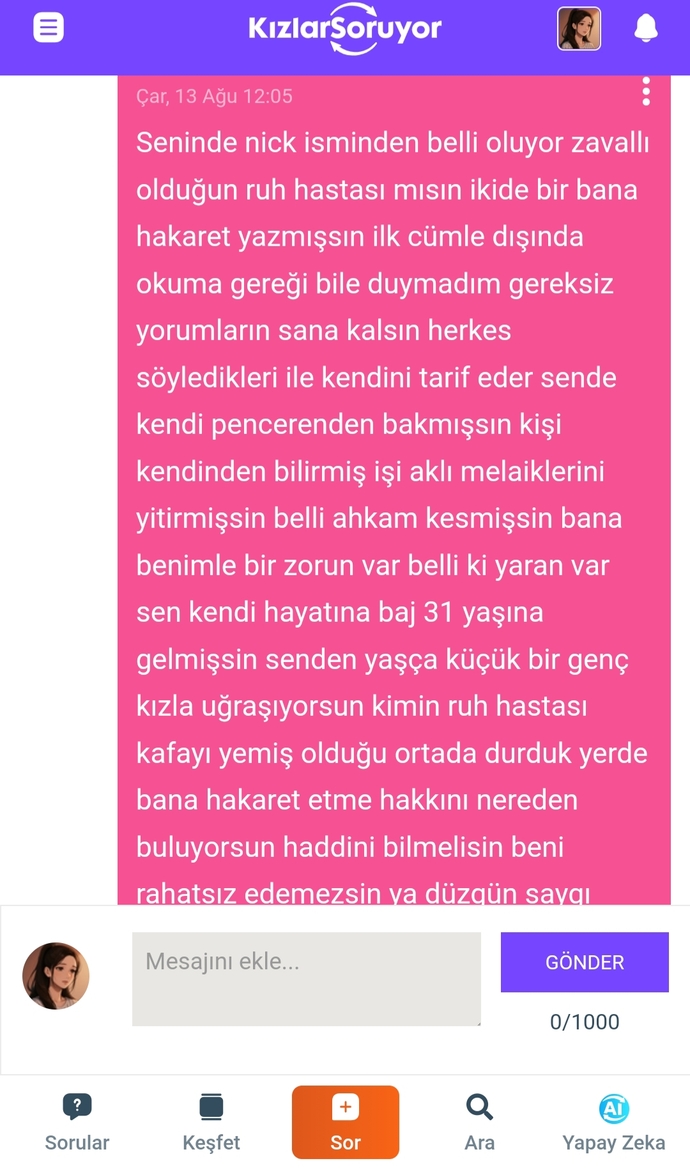 Bu kişinin amacı ne?
