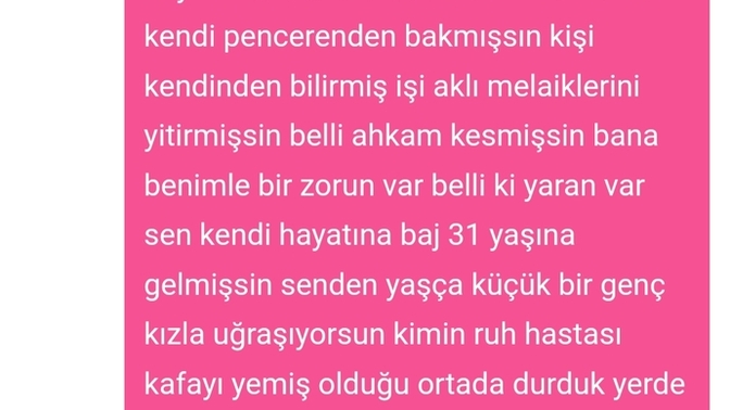 Bu kişinin amacı ne?