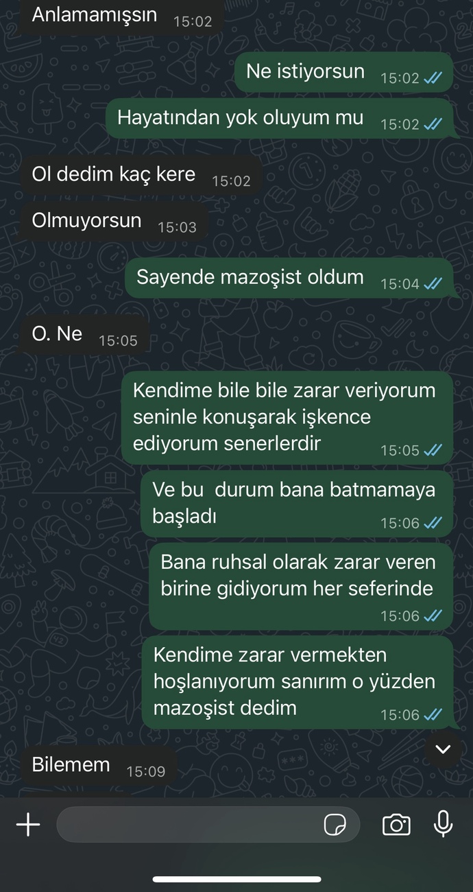 Sizce eski sevgilim tamamen vaz mi geçmiş?