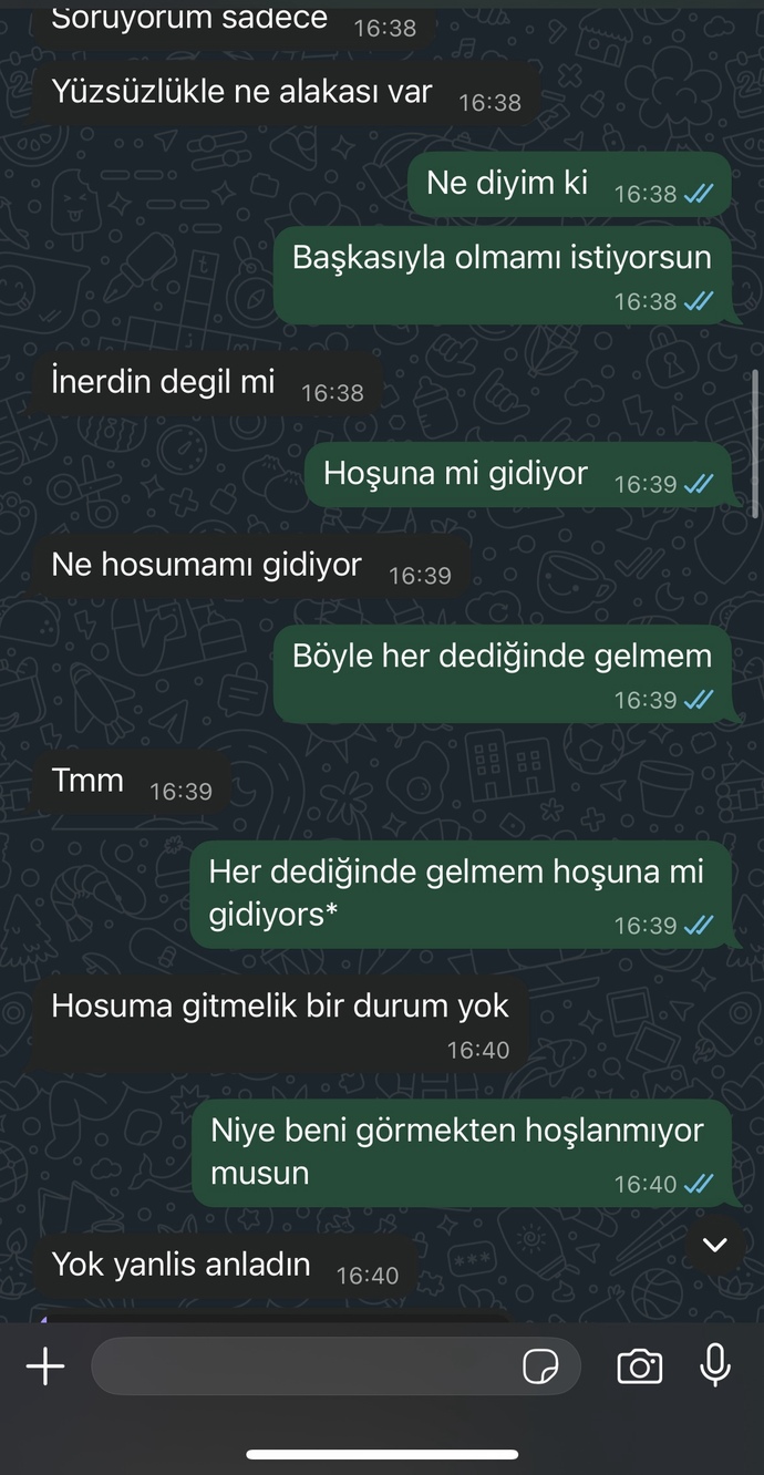 Sizce eski sevgilim tamamen vaz mi geçmiş?