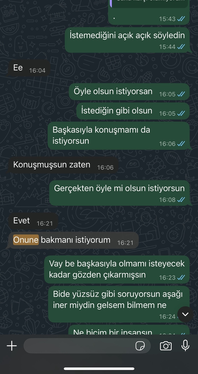 Sizce eski sevgilim tamamen vaz mi geçmiş?