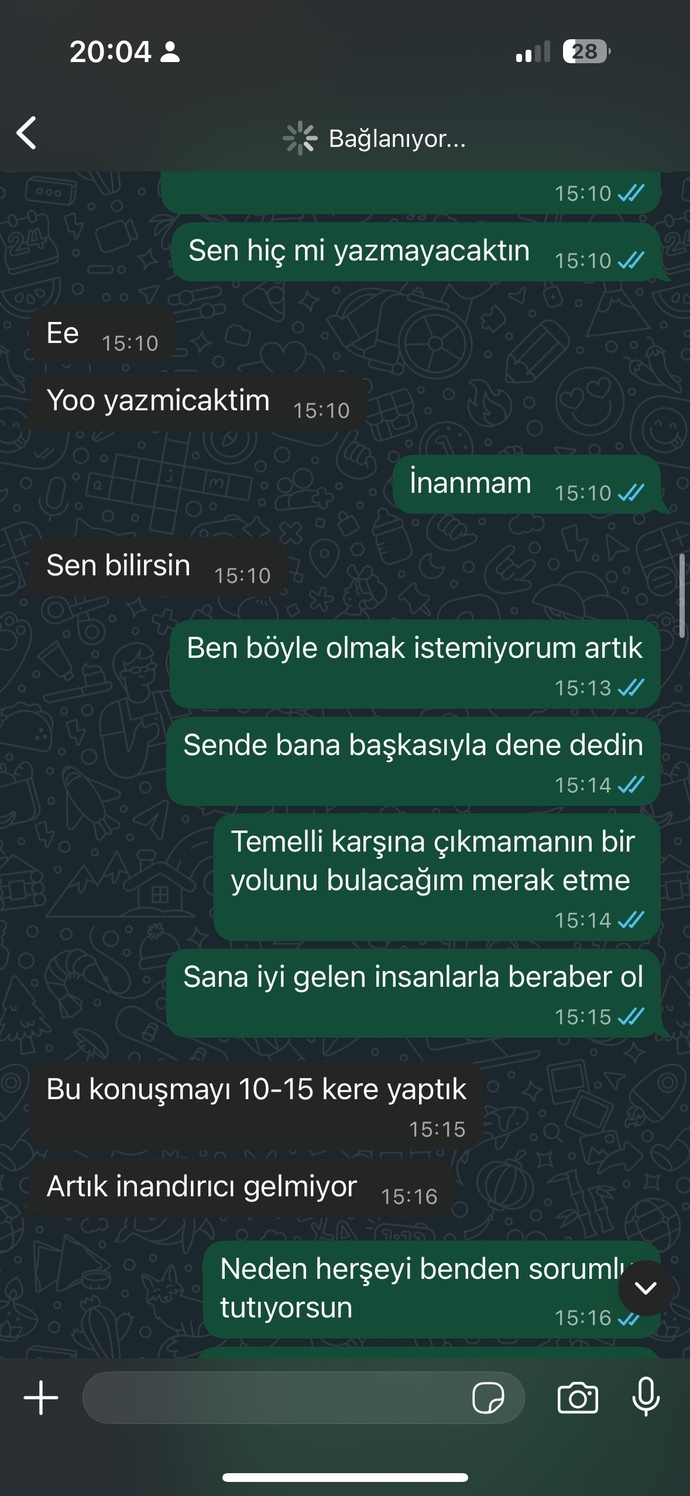 Sizce eski sevgilim tamamen vaz mi geçmiş?