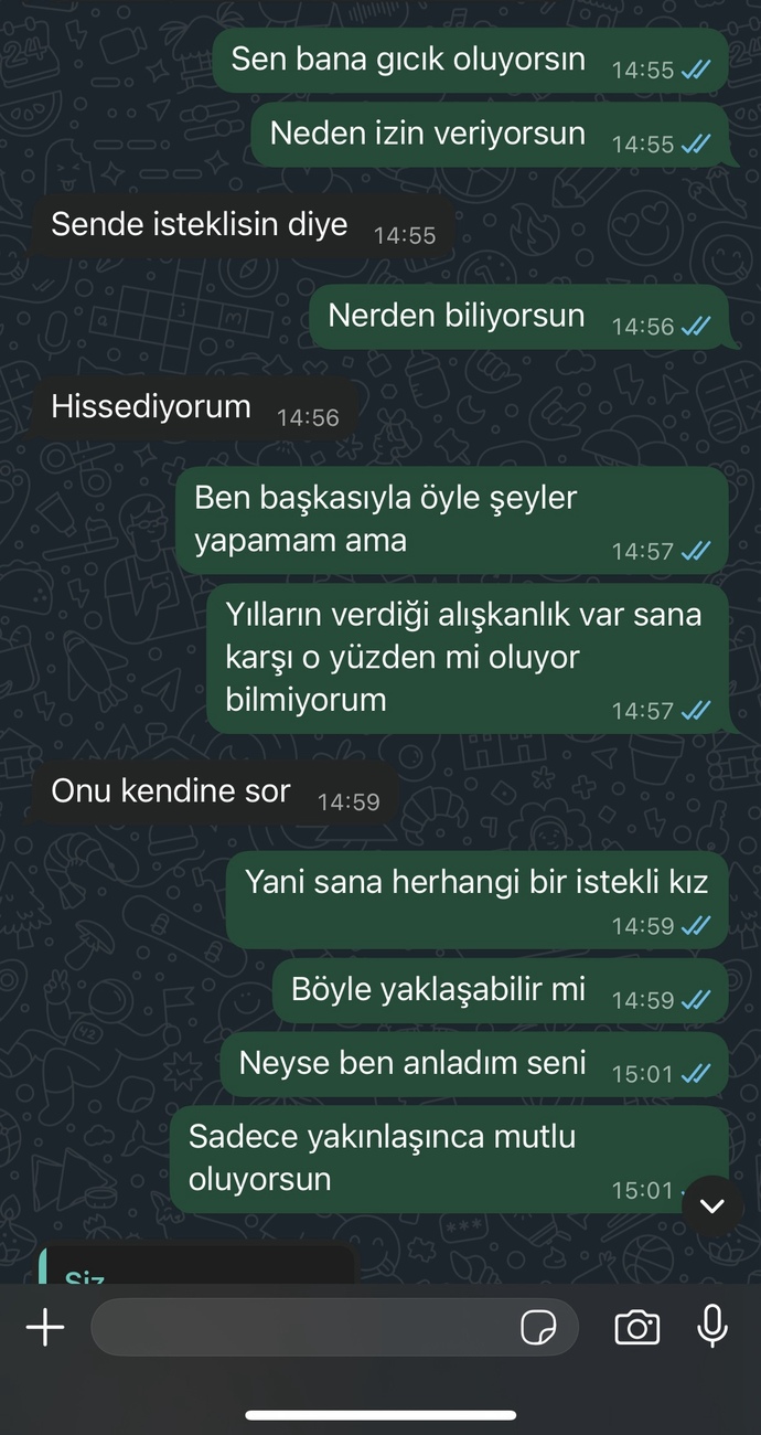 Sizce eski sevgilim tamamen vaz mi geçmiş?