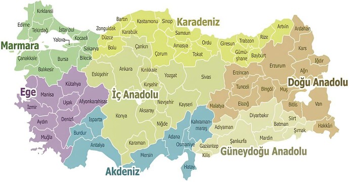 Türkiyenin hangi bölgesindensin?
