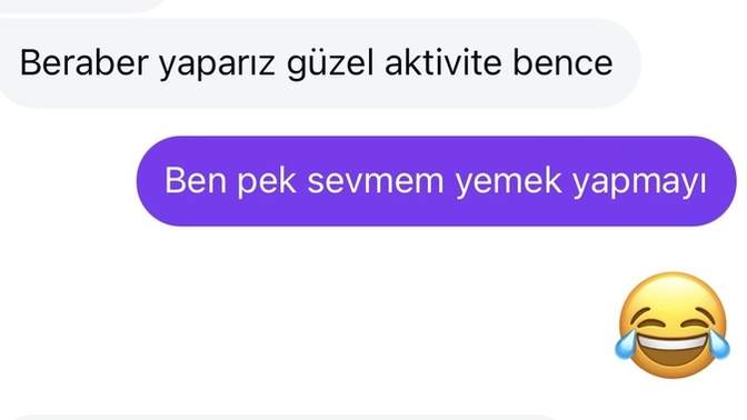 Arkadaşlar buluşma kararı aldık, böyle şeyler yazdı. Beni eve mi atmak istiyor?