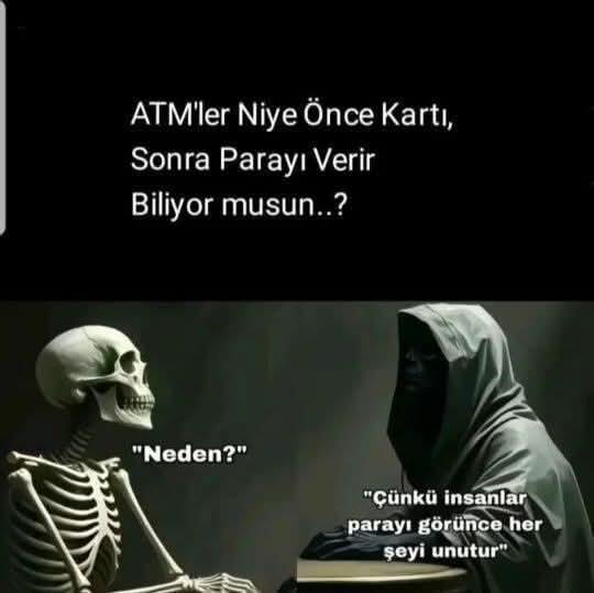 ATMler neden önce parayı sonra kartı verir?