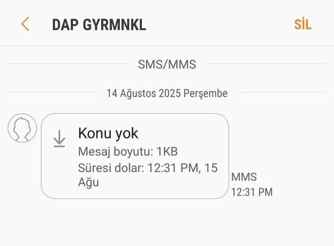 Bu SMS dolandırıcıların yeni yöntemi mi?