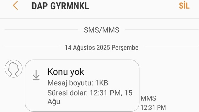 Bu SMS dolandırıcıların yeni yöntemi mi?