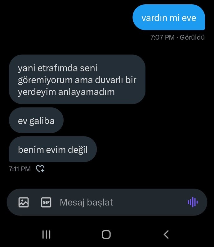 İyi geceler, bir eviniz var mı?