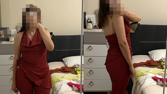 Nişan için bu elbise olur mu?
