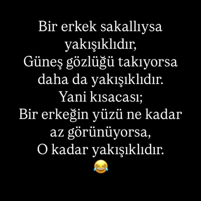Erkekler sakal ve güneş gözlüğüyle çirkinliklerini kamufle edebilirler mi?