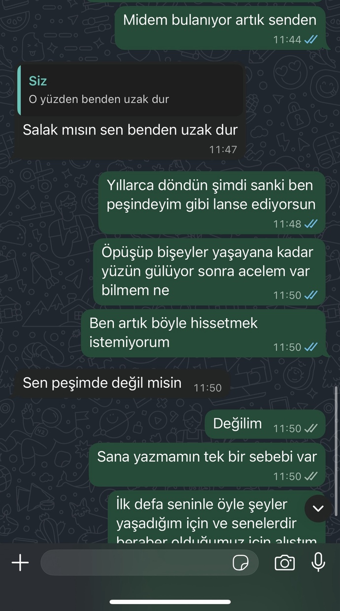 Eski sevgilime küçük mü düşmüşüm?