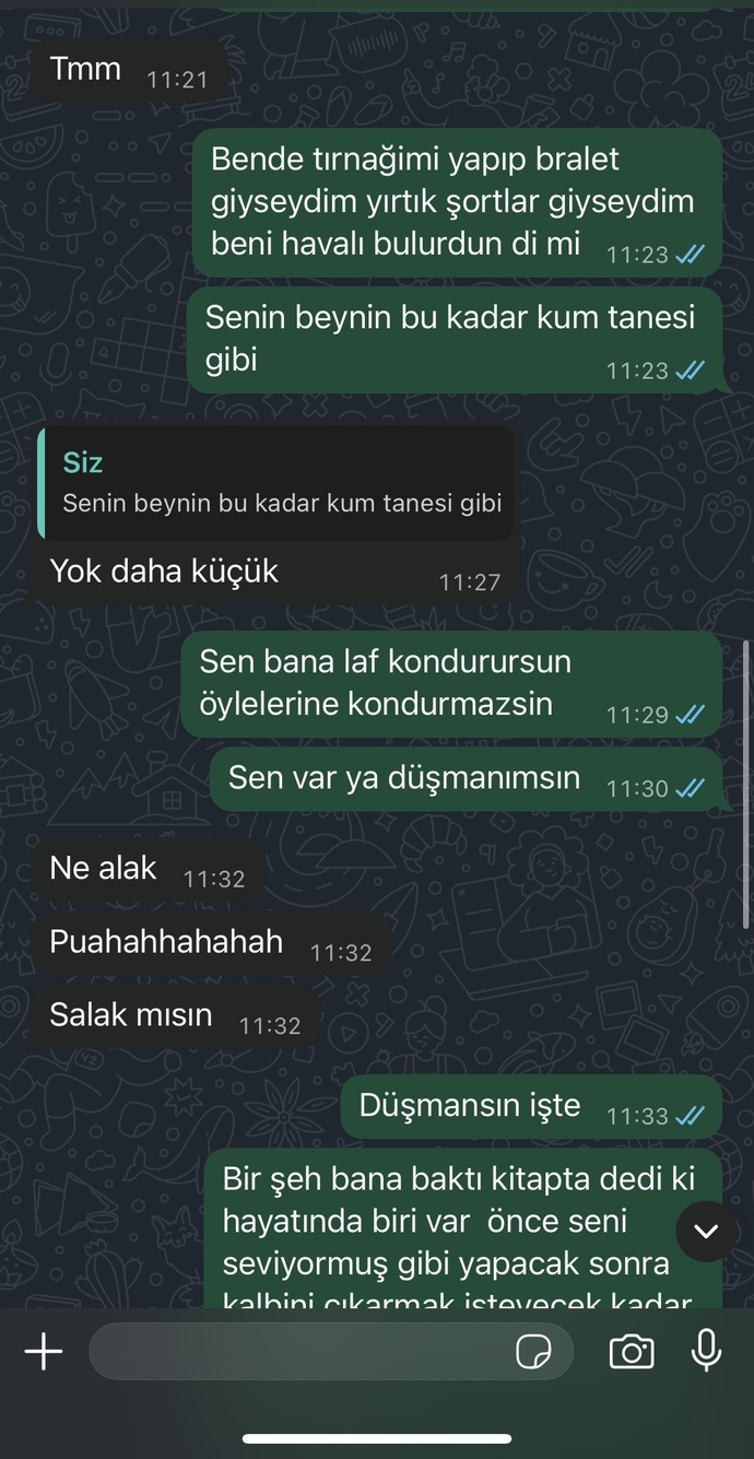 Eski sevgilime küçük mü düşmüşüm?