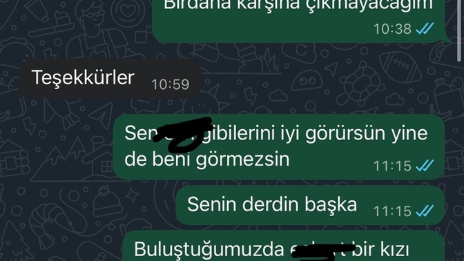 Eski sevgilime küçük mü düşmüşüm?