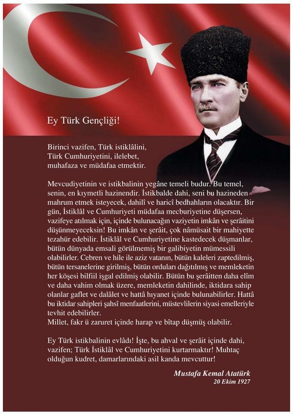 İstiklal Marşını ve Gençliğe Hitabeyi ezbere bilir misiniz?