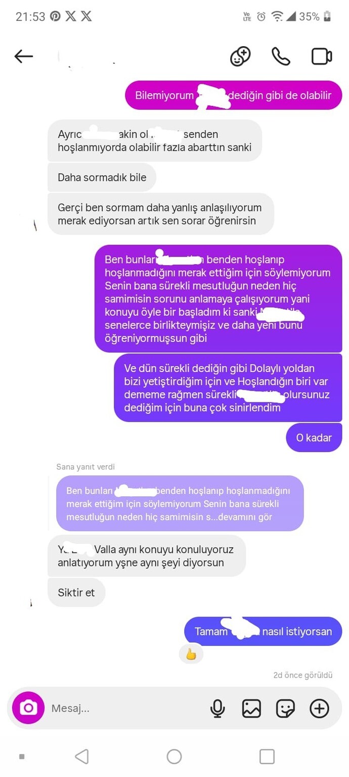 Sizce kim haksız, ben hala yaşadığım şeyin şokunu ve sinirini üstümdem atamıyorum?