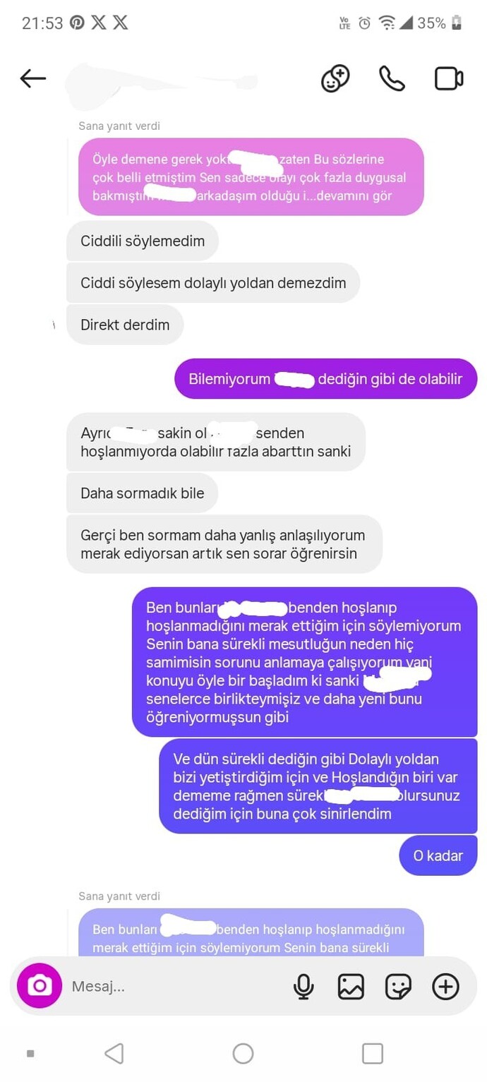 Sizce kim haksız, ben hala yaşadığım şeyin şokunu ve sinirini üstümdem atamıyorum?