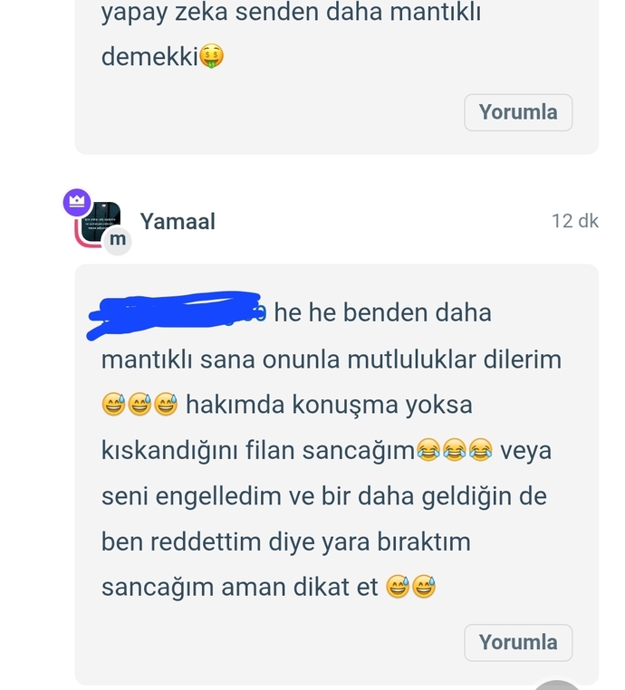 Bana hakaret eden birine çok sakın davranmış mıyım?