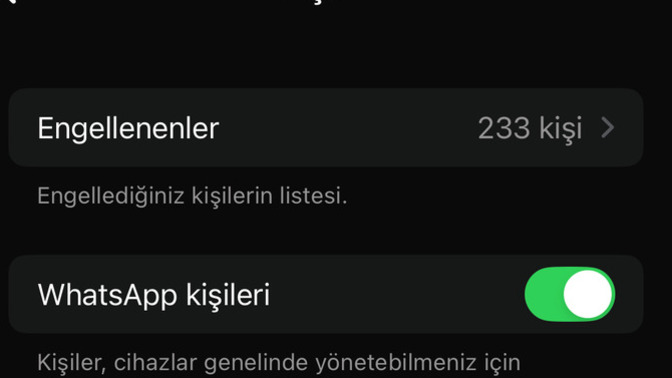 Whatsappta Engel listeniz kaç kişi var?