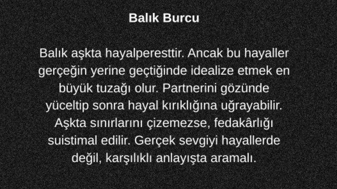 Burçlara inanamaya başlıyorum galiba?