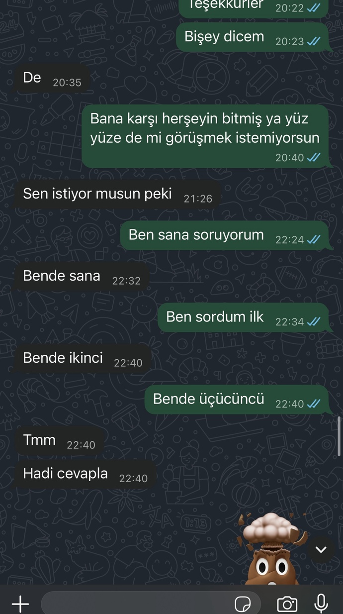 Sizce eski sevgilimin hiç mi ilgisi yok?