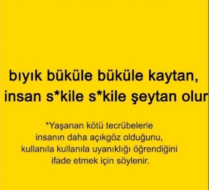 Yaşadıklarınızdan ders çıkarıyor musunuz?