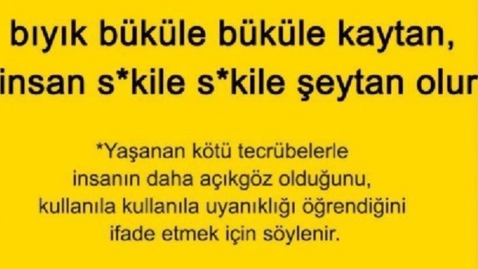Yaşadıklarınızdan ders çıkarıyor musunuz?