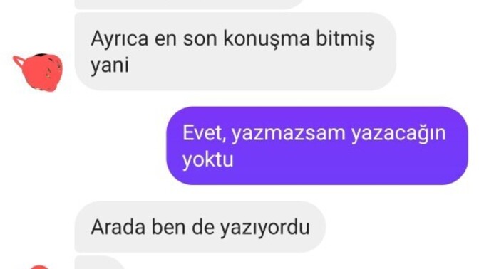 20 gündür konuştuğum kişiyi takipten çıkardım çünkü ben yazmasam hiç yazmıyordu. Haklı mıyım?