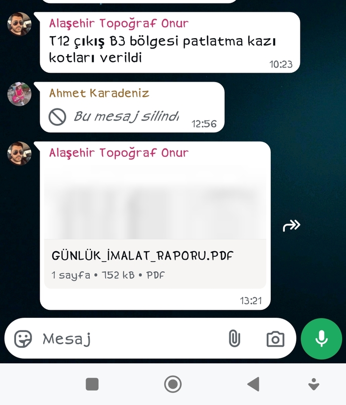 Whatsapp'ına en son gelen mesaj neydi?