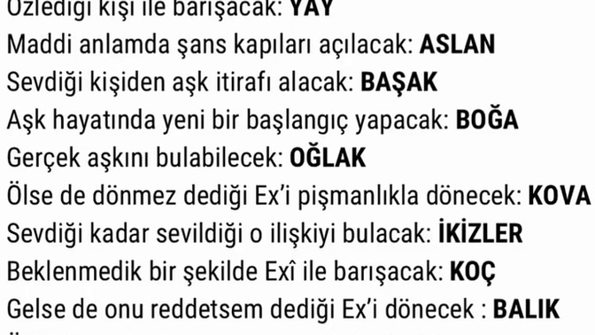Aşk hayatında önümüzde ki hafta seni neler bekliyormuş?