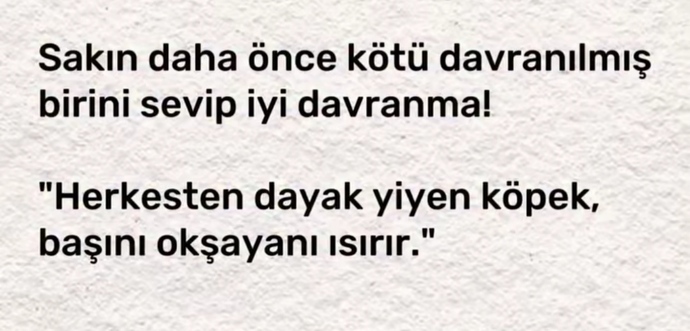 Bu söz çok doğru değil mi?