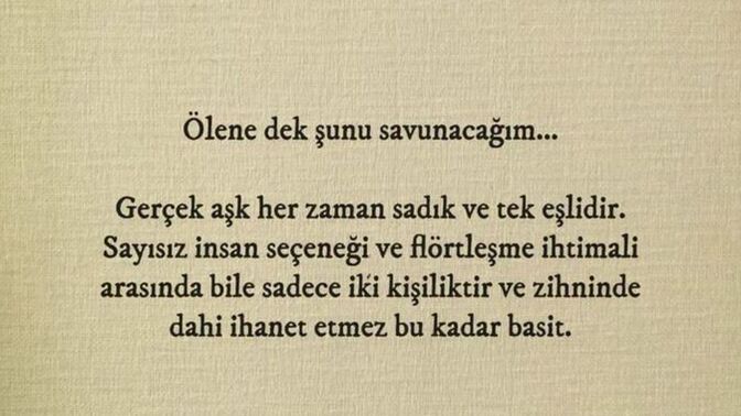 İnandığınız gerçekler var mı?