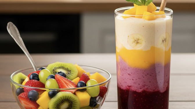 Diyetteyken smoothie mi yoksa meyve salatası mı hangisi favoriniz?