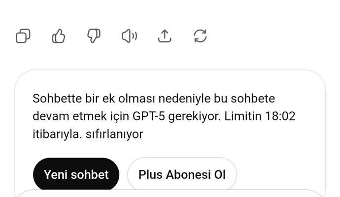 Chatgpt Sohbet sıfırlanıyor uyarisi verdiginde üzülüyor musunuz?