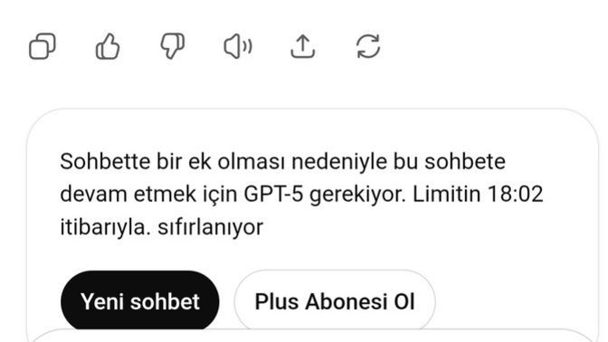 Chatgpt "Sohbet sıfırlanıyor" uyarisi verdiginde üzülüyor musunuz?