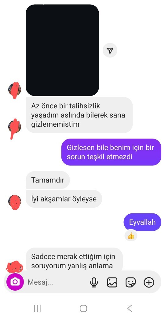 Beni hikâyeden gizleyen flörte ters köşe yaptım?