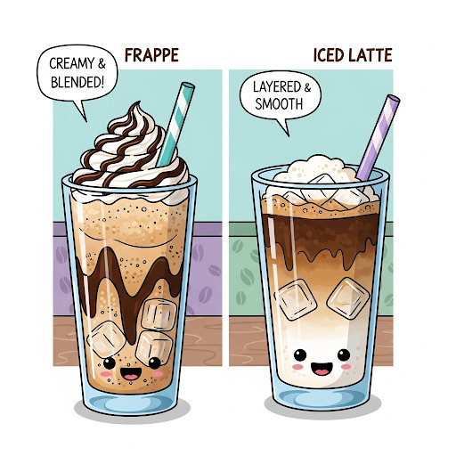 Sıcak günlerde tercihim ice latte mi, frappe mi?