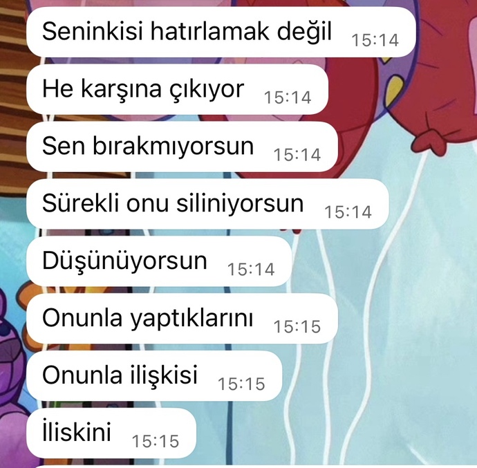 7 yıllık bi ilişkim vardı 1 sene önce ayrıldık arkadaşım ondan bahsedince yeter artık sal şu çocuğu diyor ben mi abartıyorum?