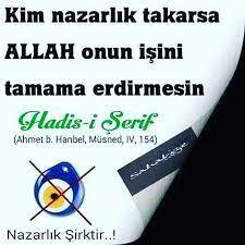 Evde süs eşyası olarak nazar boncuğu bulundurmak günah mı?